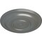 Ekena Millwork Niobe Ceiling Medallion (Fits Canopies up to 8 5/8"), Hand-Painted Silver, 18"OD x 1 1/2"P CM18NISLS - alternate 3
